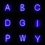 Blue Letter Number Neon Lights Holiday Decoration Lights - Image 6