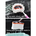 Extended Telescopic Soft Wool Car Washing Mop, Size: - Image 3
