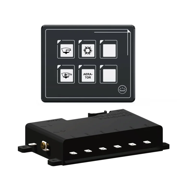 SP5106 RV Yacht Modified 5mm Film Touch 6-Bit Panel Switch