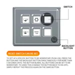 SP5106 RV Yacht Modified 5mm Film Touch 6-Bit Panel Switch - Image 3
