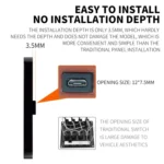 SP5106 RV Yacht Modified 5mm Film Touch 6-Bit Panel Switch - Image 4