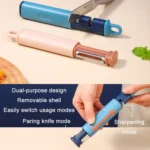 2 in 1 Stainless Steel Peeler Tungsten Steel Sharpener - Image 4