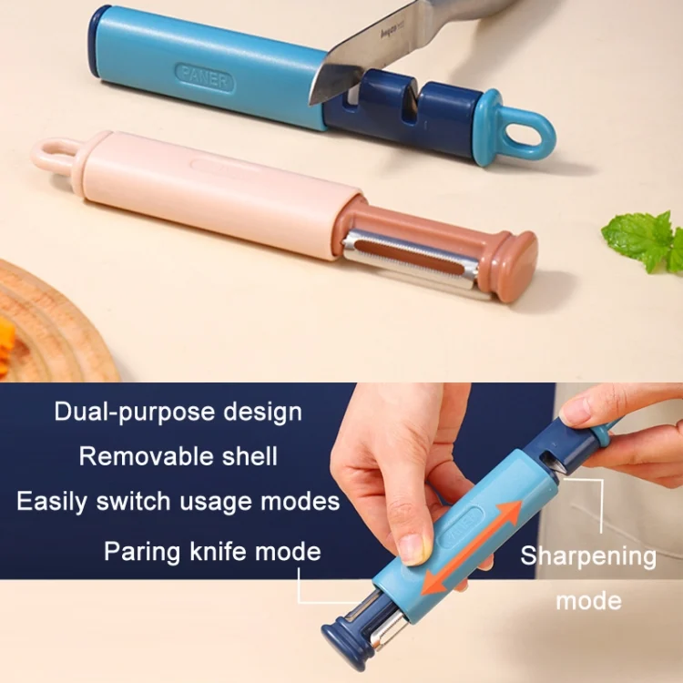 TBD0601927701_B3.webp 2 in 1 Stainless Steel Peeler Tungsten Steel Sharpener - Image 4