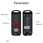 AF-2002 130dB Rechargeable Anti-Wolf Alarm Self-Defense Device With Distress Light - Image 6