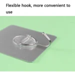 8 PCS WL-003-08 7x7cm Multifunctional Stainless Steel Adhesive Hook - Image 7