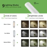 8027-1 9 LEDs Reading Lamp Music Score Clip Light - Image 3