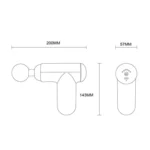 J12A Mini Vibrating Massage Button Type Fascia Gun - Image 3