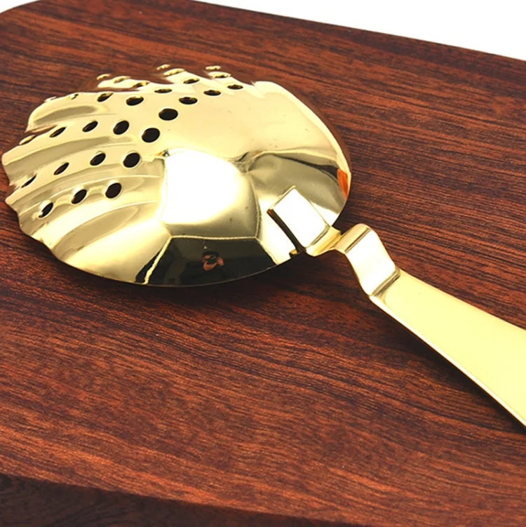 TBD0601958701_B4.webp Seashell Shape Stainless Steel Strainer Cocktail Ice Filter - Image 5