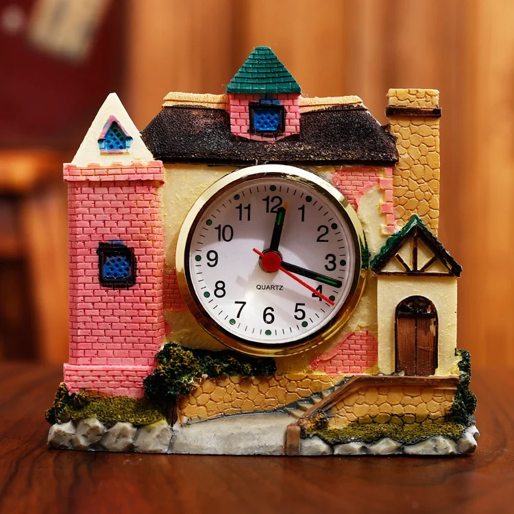 TBD0601960601A.webp Castle Alarm Clock Home Desktop Decoration - Image 1