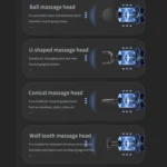 HB-008  Triangular Electric Fascia Gun Body Massage Gun - Image 6