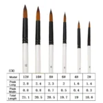 Zhuting Nylon Wool Stick Gouache Brush Set - Image 7