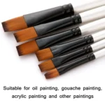 Zhuting Nylon Wool Stick Gouache Brush Set - Image 3
