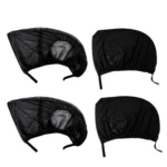 1 Pair Mesh Linen Car Adhesive Curtain Sunshade - Image 2