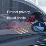 1 Pair Mesh Linen Car Adhesive Curtain Sunshade - Image 5