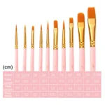 Zhuting Multifunctional Matte Nylon Wool Watercolor Brush Set - Image 3