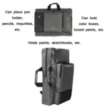 4K Large Capacity Multifunctional Sketchpad Canvas Bag - Image 6