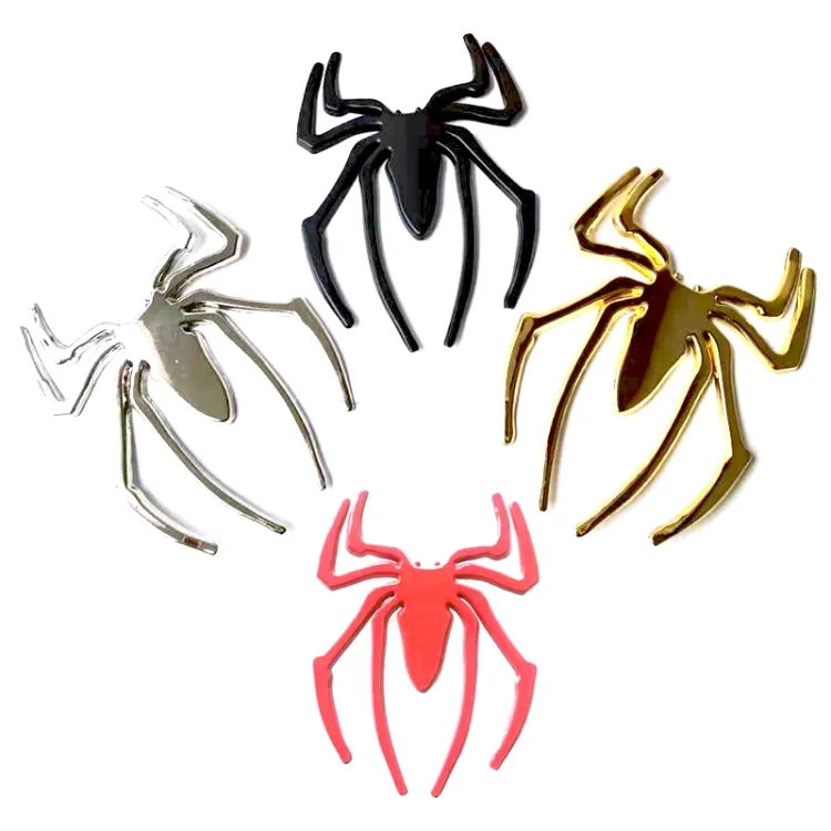 TBD06019667_1.webp 10 PCS Metal Three-Dimensional Spider Car Sticker, Color Random Delivery - Image 2