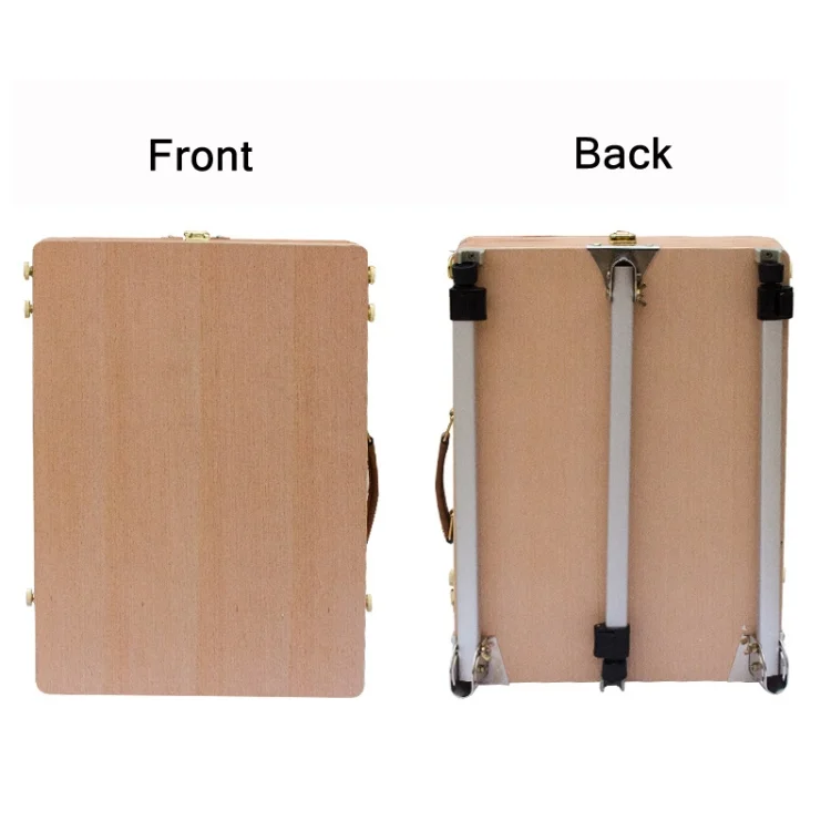 TBD0601967401_B1.webp Portable Wooden Portable Sketch Box Aluminum Alloy Easel - Image 2