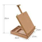 Round Corner Portable Oil Painting Box Multifunctional Painting Stand - Image 3