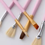 10 PCS/Set Fine Art Pig Bristle Fishtail Gouache Brush With Iron Box - Image 4