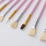 10 PCS/Set Fine Art Pig Bristle Fishtail Gouache Brush With Iron Box - Image 5