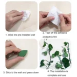 10pcs /Pack Vines Green Plants Indoor Finishing Clips Green Dill Fixer - Image 6