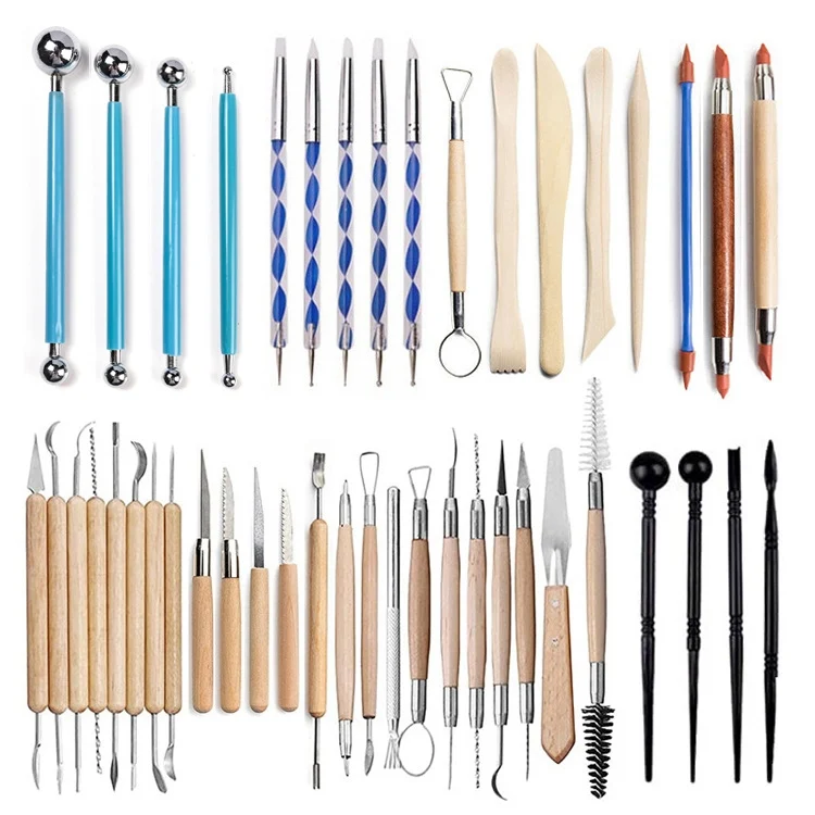 TBD06019817_1.webp 43 In 1 Clay Tool Combination Set with Storage Bag - Image 2
