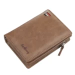 Baellerry D3216 Men Short Vertical Multi-Card Snap Coin Purse