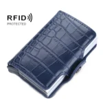 Baellerry K9171 RFID Anti-Magnetic Card Holder Crocodile Pattern Card Holder