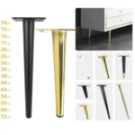 LH-ZT-0001 Cone Round Tube Furniture Support Legs, Style: - Image 2