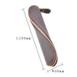 A-T09 S Zipper Crazy Horse Leather Vintage Leather Pen Bag - Image 3