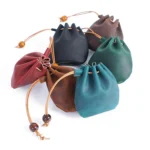 18L-107 Vintage Leather Coin Purse Mini Organizer - Image 5