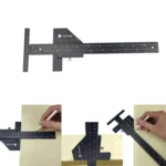 T072 Woodworking Multifunctional Aluminum Alloy Marking Ruler