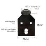 LH-D012-01 Cylindrical Metal Furniture Support Legs, Height: - Image 3