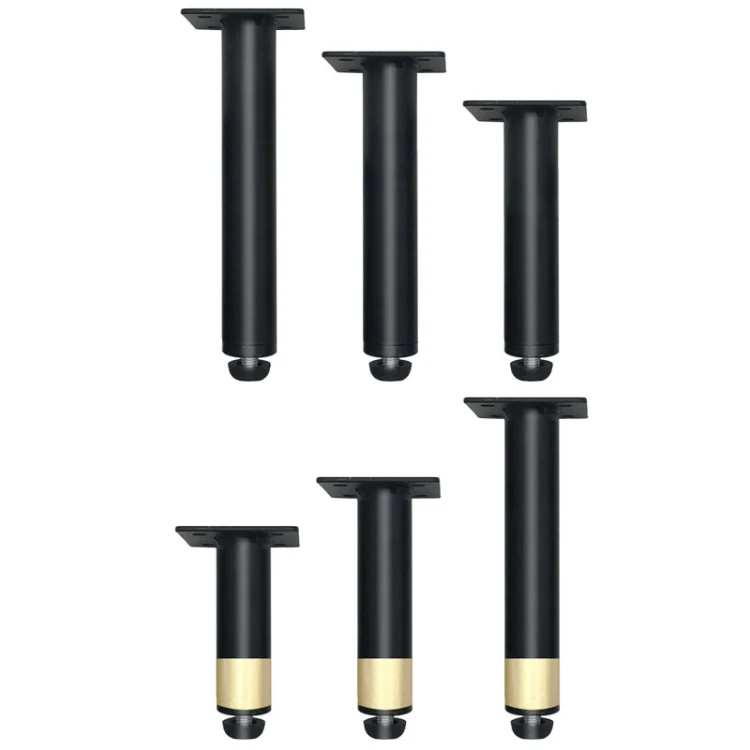 TBD0602007001_B1.webp Metal Furniture Support Legs with Adjustment Pad, Height: - Image 2
