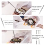 6 In 1 Watch Repair Kit Set Watch Cap Opener Strap Adjuster - Image 5