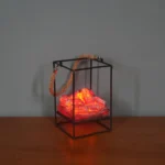 Imitation Charcoal Flame Lamp LED Wrought Iron Holiday Decoration, Spec: