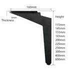 LH-DJ08 Adjustable Knife Shape Metal Furniture Support Legs, Height: - Image 4