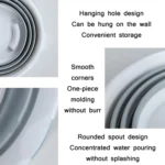 Home Outdoor Portable Folding Silicone Bucket - Image 3