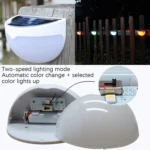 N760B 6 LEDs Outdoor Rain-Proof Solar Semicircular Sensing Wall Light - Image 4