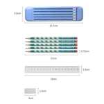 4 in 1 Pencil Eraser Ruler Stationery Box - Image 3