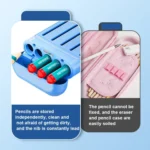 4 in 1 Pencil Eraser Ruler Stationery Box - Image 4