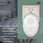 Ultrasonic Mosquito Rat Repellent Night Light, Specification: - Image 4