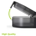 14 Compartment Medicine Box Plastic Double Row Leather Bag Pill Box - Image 4