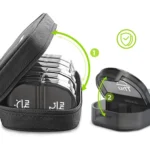 14 Compartment Medicine Box Plastic Double Row Leather Bag Pill Box - Image 5