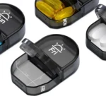 14 Compartment Medicine Box Plastic Double Row Leather Bag Pill Box - Image 6