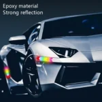 4pcs /Set Car Safety Warning Reflective Anti-Strike Stickers - Image 4