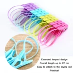 6 Packs Multifunctional Plastic Windproof Quilt Clothes Sock Clip - Image 2