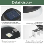 Punch-free Flying Saucer Solar Lamp Outdoor Garden Decoration Wall Lamp - Image 6