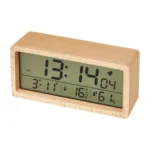 1906 Solid Wood Luminous Clock Large Screen Temperature And Humidity Clock